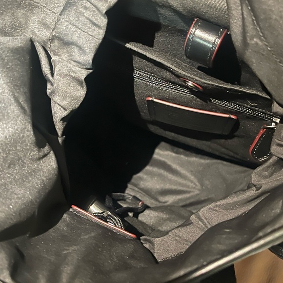 Coach Black Leather Urban Backpack - Picture 7 of 10